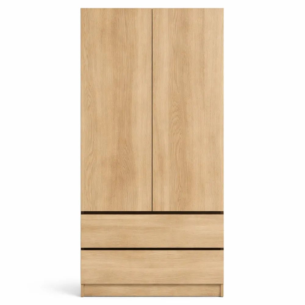 Armoire de Chambre avec Étagères et Tiroirs, 90x180x51 cm