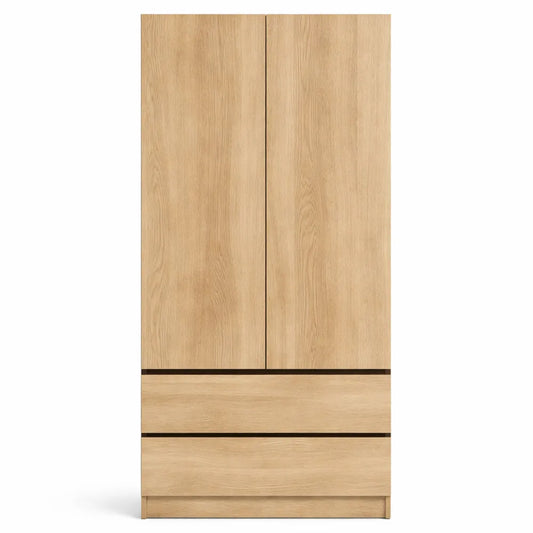 Armoire de Chambre avec Étagères et Tiroirs, 90x180x51 cm