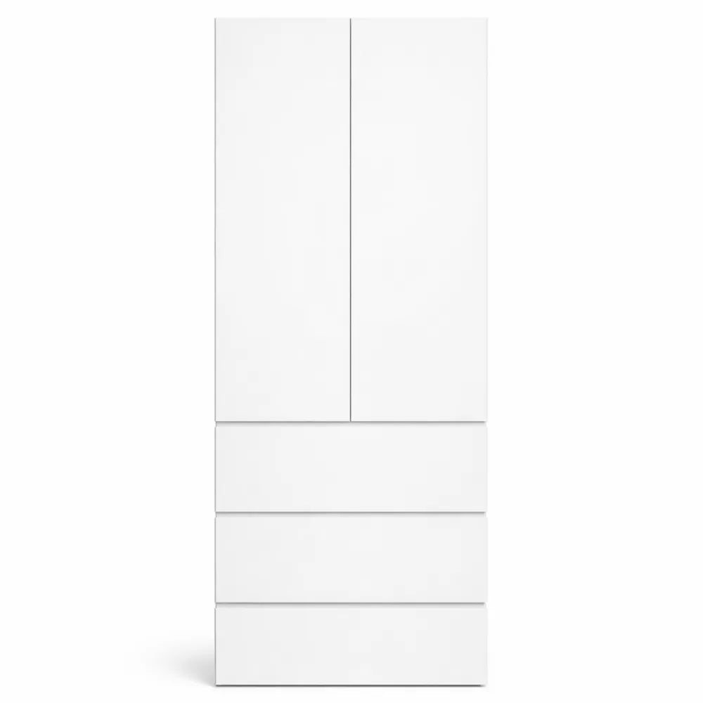 Armoire polyvalente 2 portes avec étagères et tiroirs